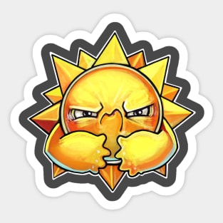 Grumpy sunshine Sticker